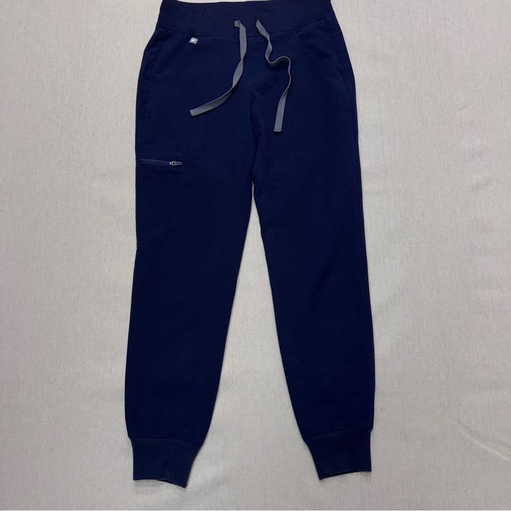 FIGS Technical Collection Pants Womens XXS Blue Scrub Jogger Work Nurse Casual